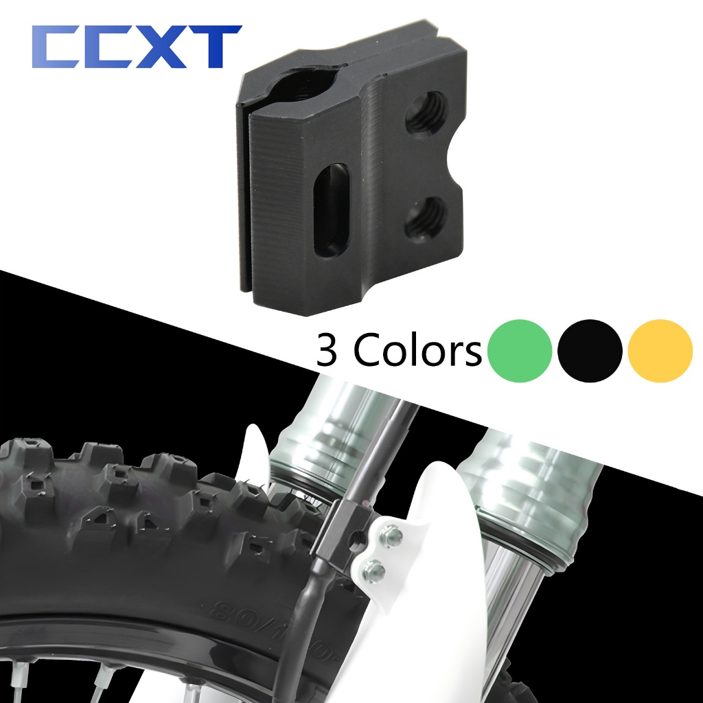 รถจักรยานยนต์ด้านหน้าท่อสายผู้ถือสายเบรค Clamp สําหรับ KX250 KX450 KX250F KX450F KX250X KX450X สําหร