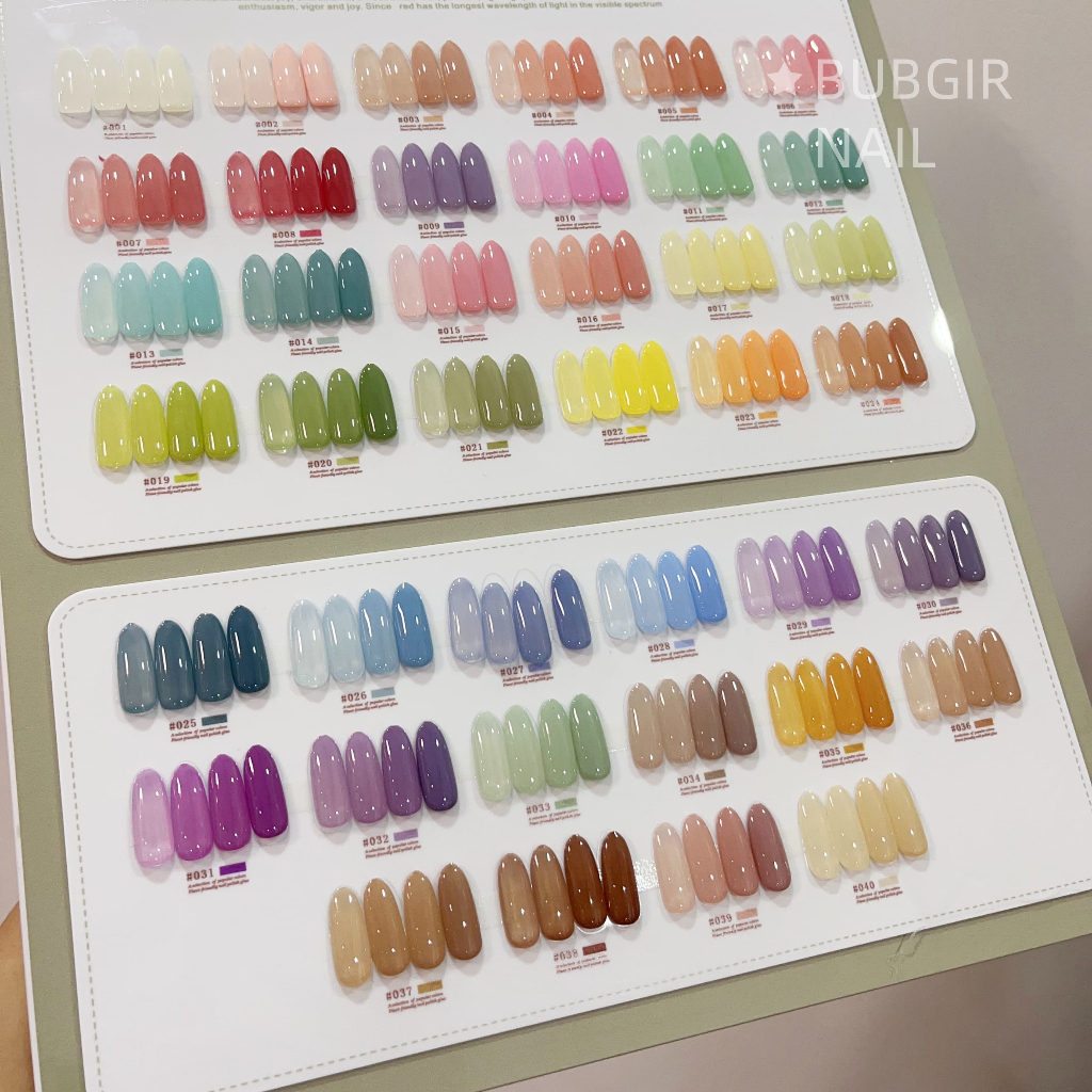 สินค้าพร้อมส่งในไทย YANXZ 40 สี สีเจลไซรัป เซตสีเจลไซรัป แผนภูมิสีฟรี สีลูกกวาด ฟรีชุดชาร์จชาร์จ - รูปที่ 3