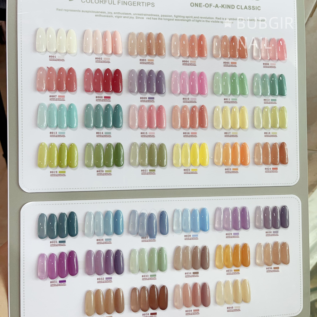 สินค้าพร้อมส่งในไทย YANXZ 40 สี สีเจลไซรัป เซตสีเจลไซรัป แผนภูมิสีฟรี สีลูกกวาด ฟรีชุดชาร์จชาร์จ - รูปที่ 4