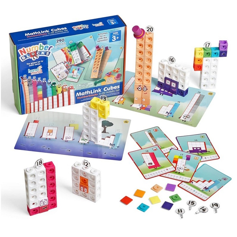 อะนิเมะบล็อก Numberblocks Eleven To Twenty คณิตศาสตร์ดิจิตอลเปลี่ยน DIY การศึกษาบล็อกเดสก์ท็อปเครื่องประดับของเล่นเด็กของขวัญวันเกิด