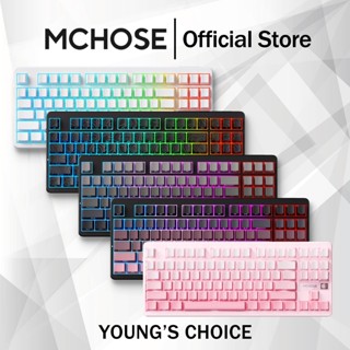 MCHOSE G87 Mechanical Keyboard Tri-mode ปะเก็น Mount คีย์บอร…