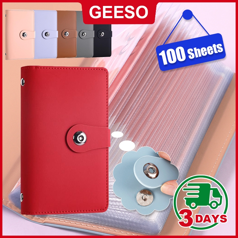 GEESO Money Savings Challenge Binder สมุดเก็บธนบัตร สมุดเงิน กระปุกออมสิน 100 โน๊ต ที่เก็บเงินสดและบิล ใช้ใส่ธนบัตร พกพาสะดวก 存钱本