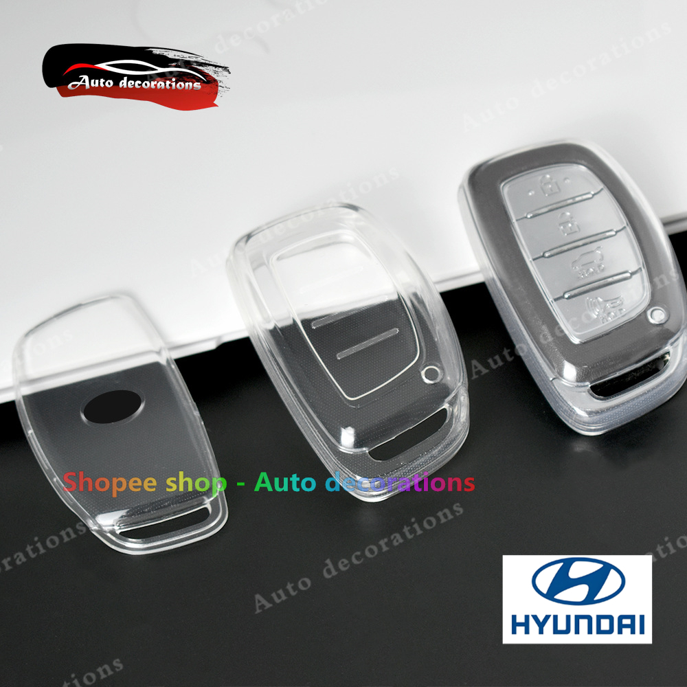 Hyundai Tucson/HB20 2024/2025 / HB20 creta ix35 ฝาครอบกุญแจโปร่งใสกันน้ําและทนต่อการสึกหรอ keyless สไตล์เรียบง่าย - รูปที่ 4
