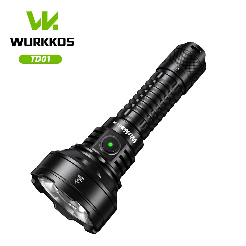 【New Release】wurkkos TD01 ไฟฉายยุทธวิธี 2200LM 1039M IPX8 USB C ชาร์จได้ กันน้ํา พร้อมสวิตช์หาง 2 กล