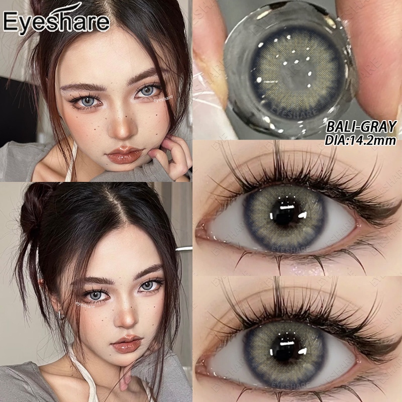 EYESHARE เลนส์สี 1 คู่ คอนแทคเลนส์สี 14.2MM BALI Series ใช้งานรายปี