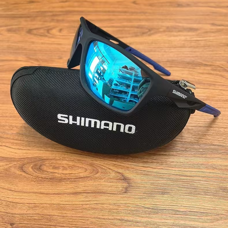 SHIMANO แว่นตากันแดดโพลาไรซ์แว่นตากันแดดตกปลาเดินป่าสําหรับผู้ชายขี่จักรยานขับรถ Eyeware ชาย Goggle 