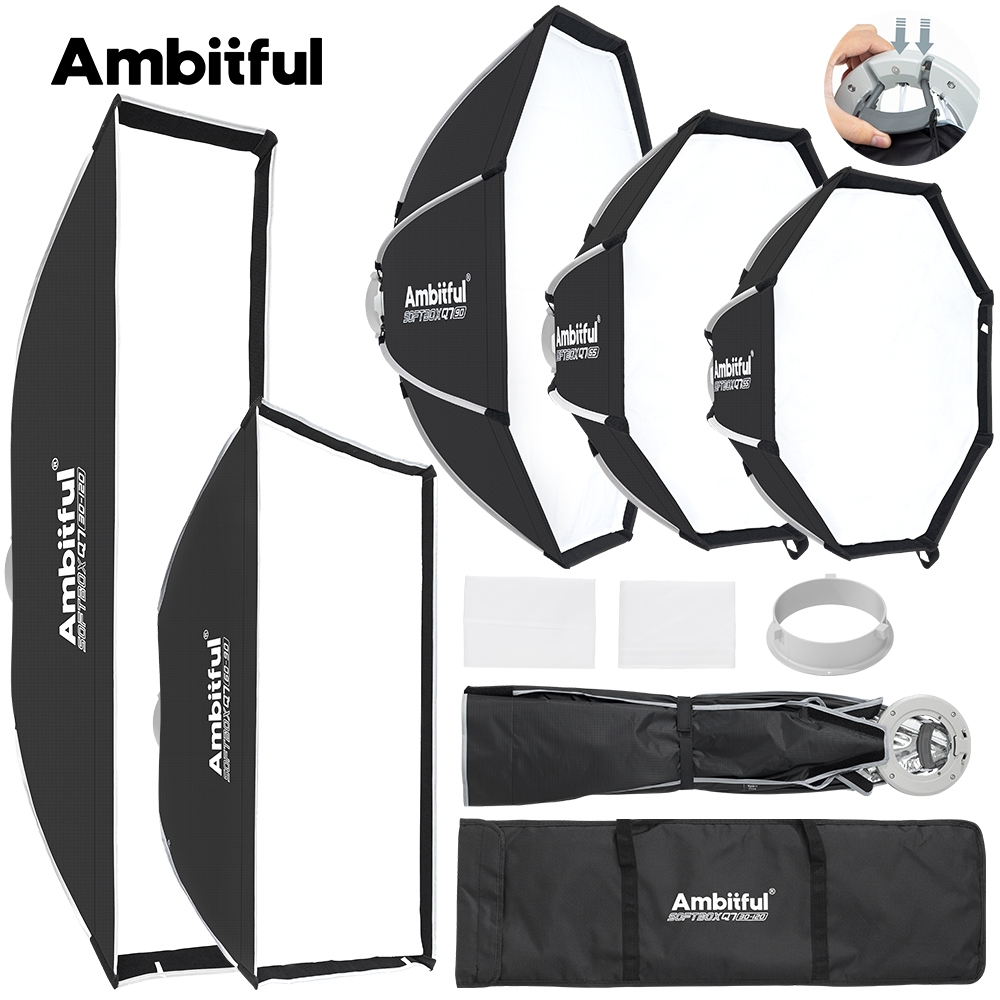 Ambitful Softbox Q7 Series Quick Release Softbox 55 ซม.65 ซม.90 ซม.60*90 ซม.30*120 ซม.