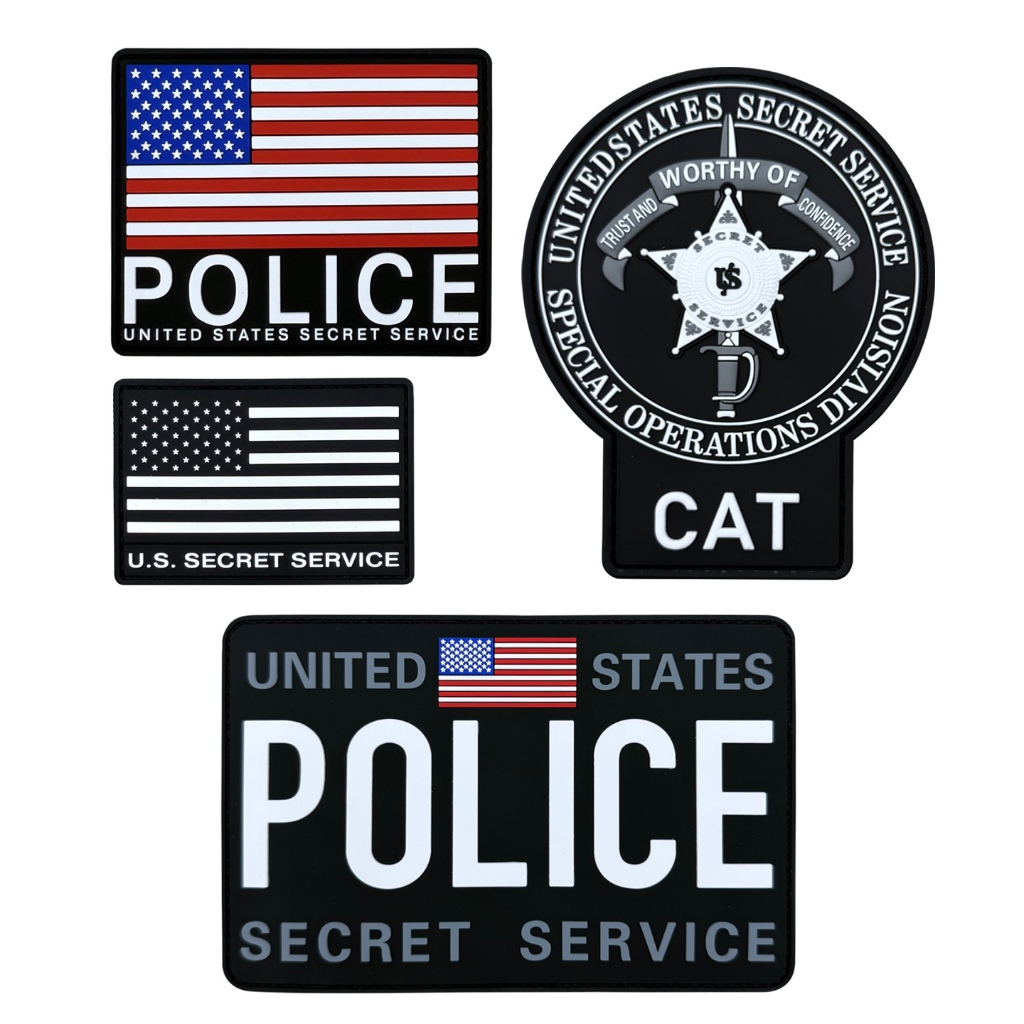 แพทช์ยาง PVC แบบ 3D สำหรับ BADGE และ ARBAND ของ FBI CAT