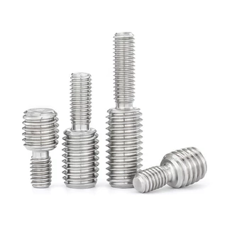 M3-M16 Conversion Double Head Transfer สกรู 304 สแตนเลสสตีลอะแดปเตอร์ชายชาย Bolts Bushing พิเศษ Bolt Endless สกรู M4 M5 M6 M8