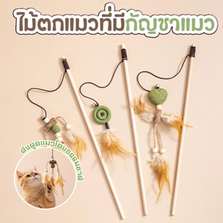 PETBABYS ของเล่นแมว ไม้ล่อแมว ไม้ตกแมว 9ชนิด ไม้ตบแมวกัญชาแม…