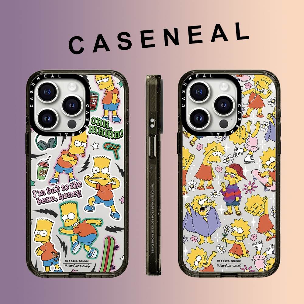 CASENEAL การ์ตูน Spoof ตลก Graffiti อะคริลิคโปร่งใสเคสโทรศัพท์สําหรับ iPhone 16 Pro Max 15 Plus 14 ProMax 13 12Pro 12 โทรศัพท์กันกระแทกขอบนุ่มฮาร์ดป้องกันกรณี
