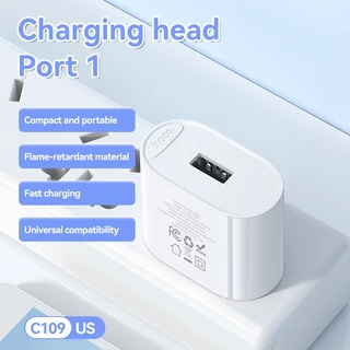 hoco. C109 10.5W Fast Charging USB-A Single Port Charger Set รองรับ Micro/IP