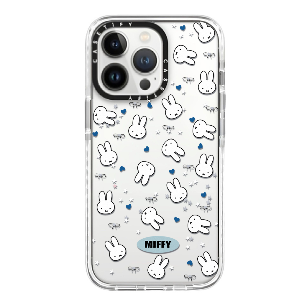 แฟชั่นการ์ตูน Miffy TPU ฝาครอบโทรศัพท์กันกระแทก iPhone สําหรับ iPhone 17 16Plus 16 15 14 13 12 11 X 8P 7P 7