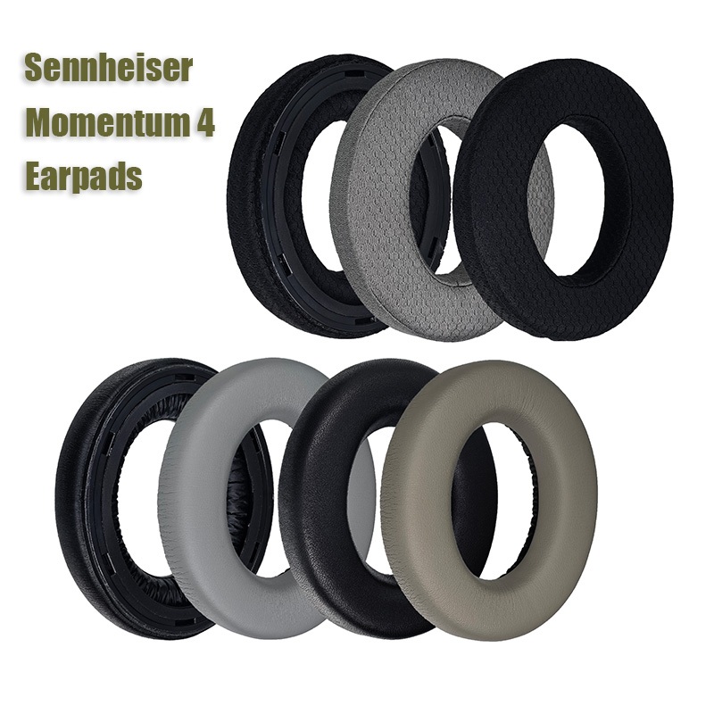 แผ่นรองหูฟังทดแทน ที่ปิดหูกันหนาวเข้ากันได้กับหูฟัง Sennheiser MOMENTUM 4 ปิดผนึกกันเสียงและลดเสียงรบกวน แผ่นรองหูฟังฤดูร้อน