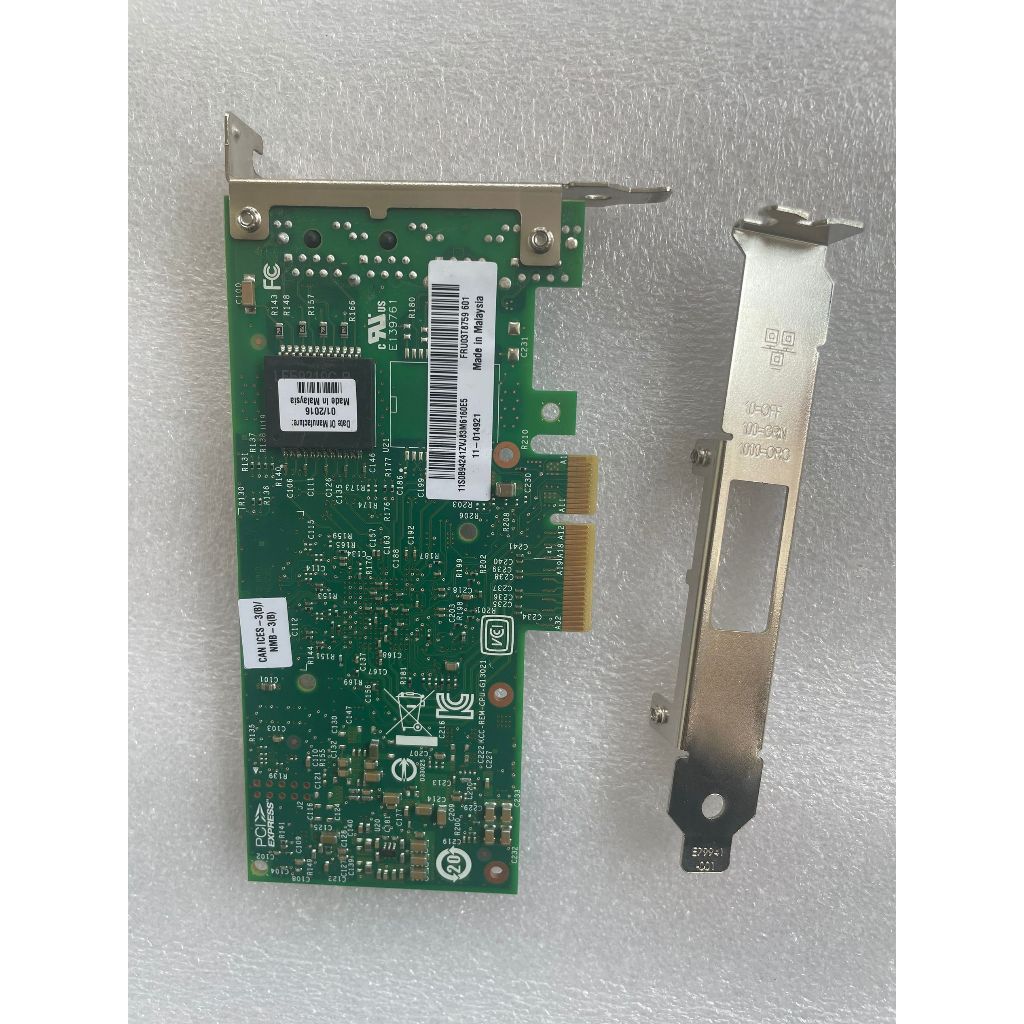 [คลังสินค้าพร้อม] intel I350T2V2 Lenovo รุ่น Dual Port 1G การ์ดเครือข่าย I350AM4 ชิปเซิร์ฟเวอร์การ์ด
