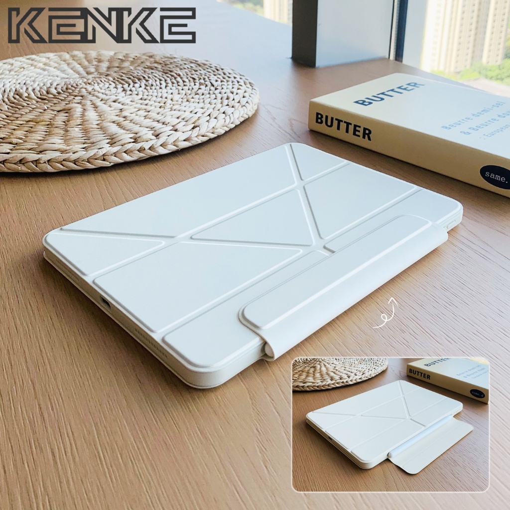 Kenke เคส iPad 3 + Y พับเคสแท็บเล็ตแม่เหล็กที่ถอดออกได้สำหรับ iPad Pro 13 นิ้ว (M4) Air 11 นิ้ว เคส 