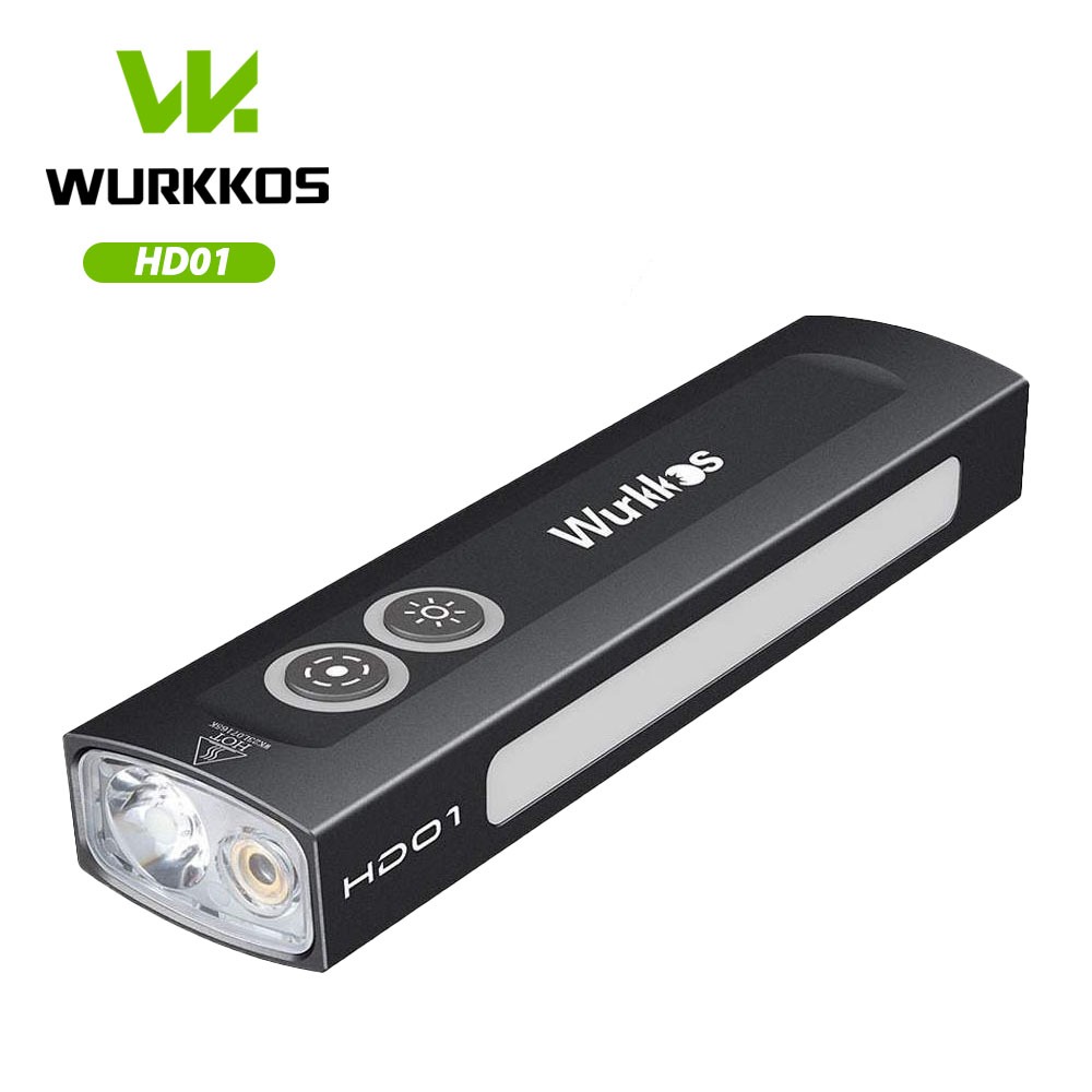 Wurkkos HD01 ไฟฉาย LED 4 โหมด 1200LM 6000-6500K พร้อมแบตเตอรี่ลิเธียมโพลิเมอร์