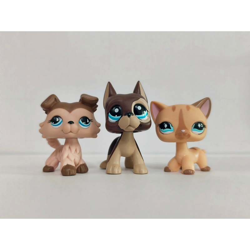 3 ชิ้น/ล็อต LPS รูปแมวสุนัข #893#817 Littlest Pet Shop ของเล่นเด็ก
