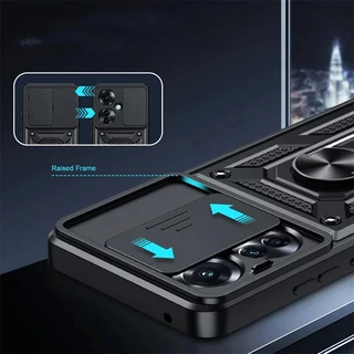 กันกระแทกหนักป้องกันกรณียากพร้อมขาตั้งโลหะ OPPO A6X A6 Pro A5X A5 Pro A3X A18 A38 A78 A58 A57 A17 A60 A98