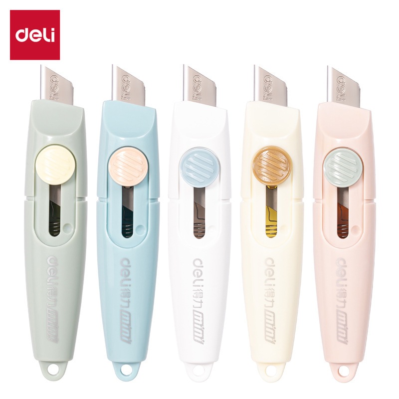 Deli Morandi Mini Craft Knife เครื่องตัดยูทิลิตี้แบบพกพาสําหรับ Unboxing & อุปกรณ์การเรียน