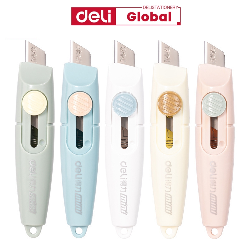 Deli Morandi Mini Craft Knife เครื่องตัดยูทิลิตี้แบบพกพาสําหรับ Unboxing & อุปกรณ์การเรียน