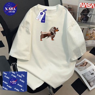 【พร้อมส่ง】🔥NASA ผ้าฝ้ายแท้100% ทรงโอเวอร์ไซส์ เสื้อยืด ใส่ได…