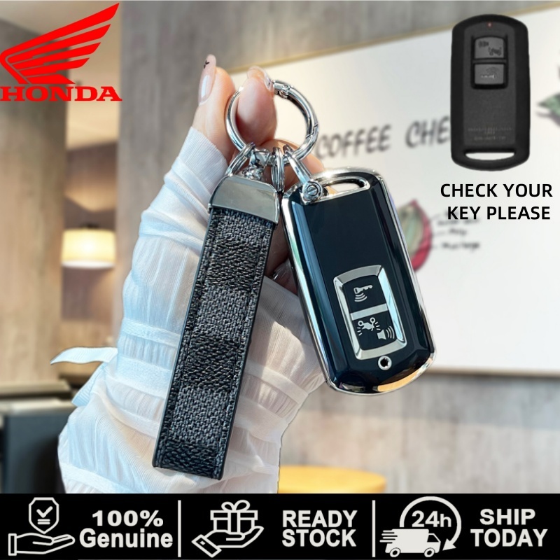 ฝาครอบกุญแจ TPU สําหรับ Honda Vario/Air Blade 2018/Lead125(2020)/Scoopy 2021/คลิก 150i/Scoopy-i 2020-21/ตะกั่ว 2019(VN) เคสกุญแจ Keyless Smart Entry key
