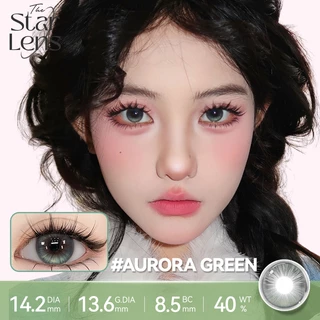 Starlens คอนแทคเลนส์ 1 คู่ สีเทา ตาอ่อน เหมาะกับการแต่งหน้า DIA14.214.5มม. 6 เดือน บิ๊กอาย contact lens