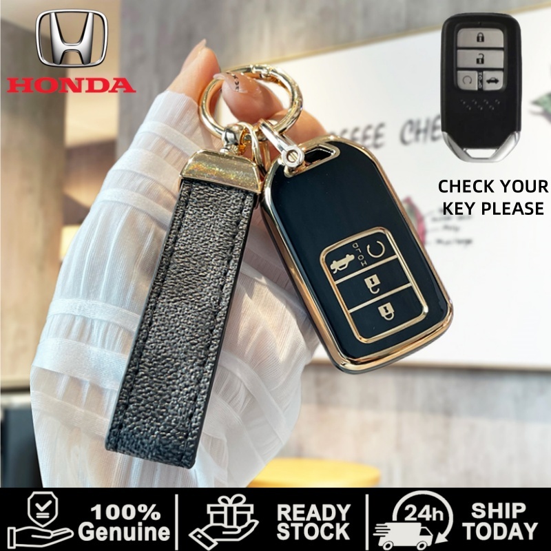 เคสกุญแจ Honda civic vezel city Jazz BRV BR-V HRV TPU เคสรีโมตกุญแจรถยนต์ สําหรับ