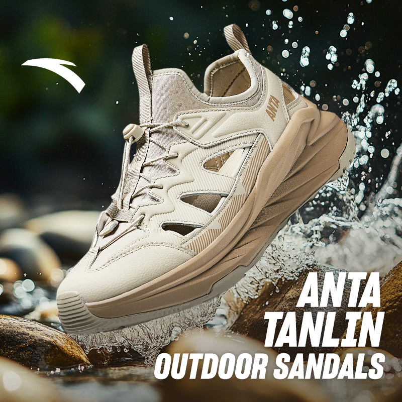 ANTA Men River Trekking Shoes รองเท้าแตะกีฬาพื้นนุ่มฤดูร้อน รองเท้าเดินลุยน้ำกลางแจ้ง 912528504
