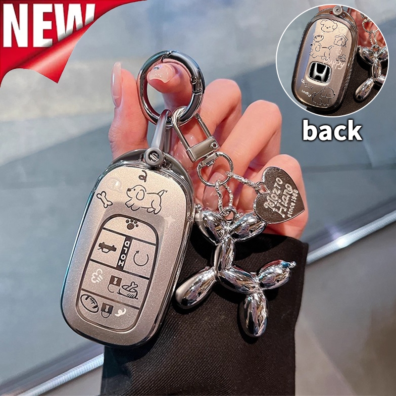 NewHonda รถ Remote Key Case สําหรับ CRV/HRV/Civic/City2022-2025/Accord/BRV/WRV/CITY FIT Key ฝาครอบพวงกุญแจ