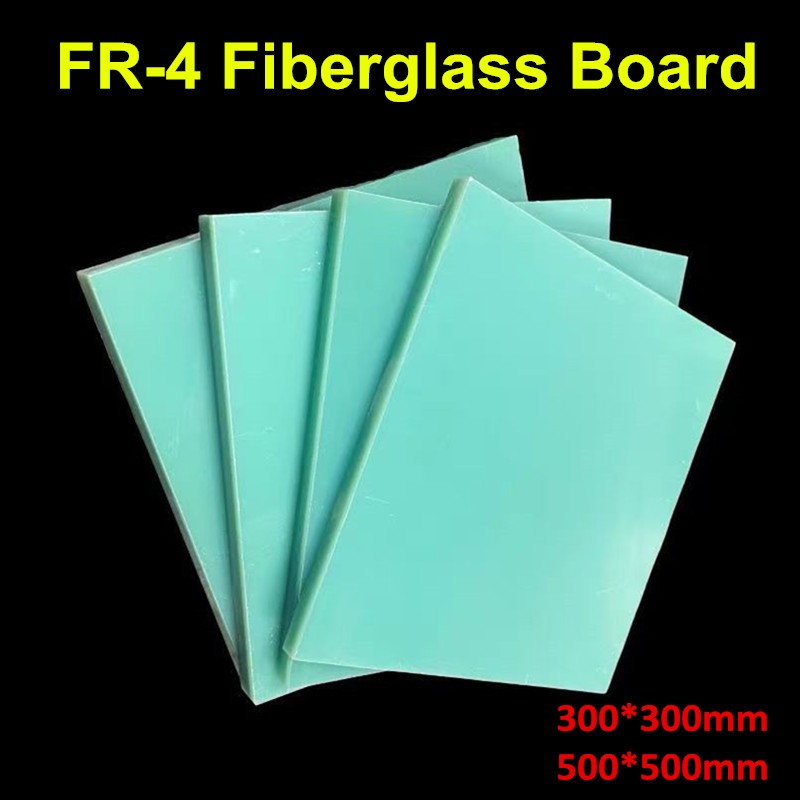 FR4 ไฟเบอร์กลาสฉนวนกันความร้อนแผ่นอีพ็อกซี่ 300*300 มม.500 มม.แก้วอีพ็อกซี่เรซินลามิเนตแผงสารหน่วงไฟ FR-4 วัสดุ
