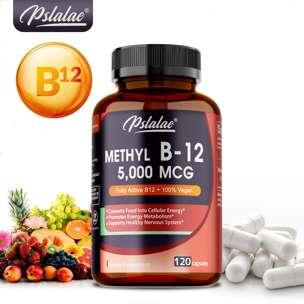 Methylcobalamin 5000mcg & B12 - ส่งเสริมพลังงาน สุขภาพระบบประสาท - แคปซูล - 30/60/120 แคปซูล