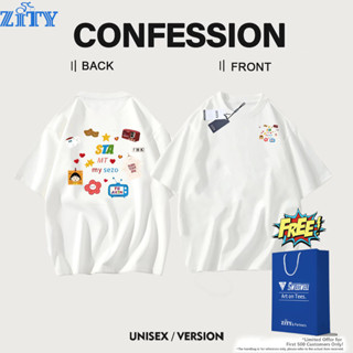 🔥ZITY🔥 คอกลม Oersized เสื้อยืดผ้าคอตตอน 100% T Shirt เสื้อยื…