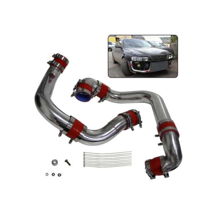 ชุดท่อ Turbo Intercooler สําหรับ Toyota Chaser Cresta Mark II JZX90 JZX100 สีแดง