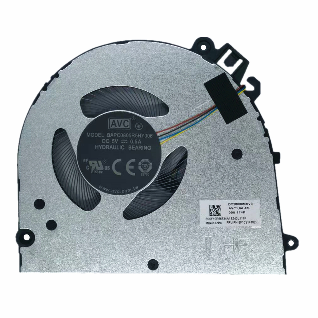 แล็ปท็อปใหม่พัดลมระบายความร้อน CPU สําหรับ Lenovo V14 G5 IRL 83GU Series 5F10S14182 5F10S14183 DFS5L