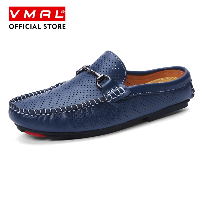 VMAL 38-44 รองเท้าโลฟเฟอร์ระบายอากาศสําหรับผู้ชายแฟชั่นลําลองกันลื่นทนต่อการสึกหรอ