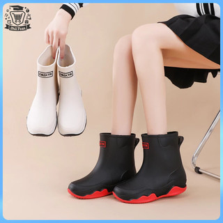 【Mani Fashion Store】【In Stock】Unisex Rain Boots Non-Slip Waterproof High Quality Outdoor Foot Thick-Soled Shoes Durable Outdoor/Garden/Kitchen Footwear