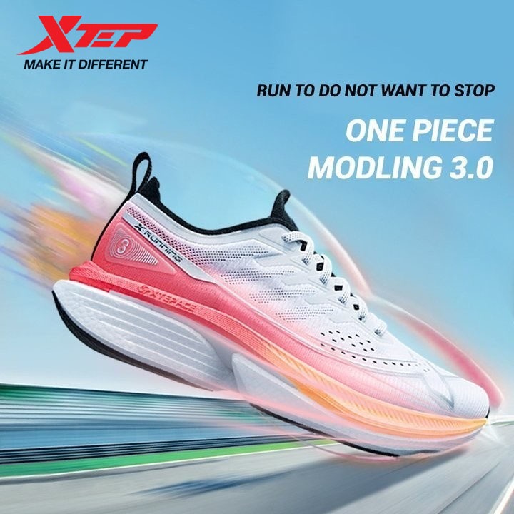 XTEP One Piece 3.0 Racing Marathon ผู้หญิงรองเท้าวิ่ง Exotic Nylon แผ่น Ultra-Stable สนับสนุน Rapidl