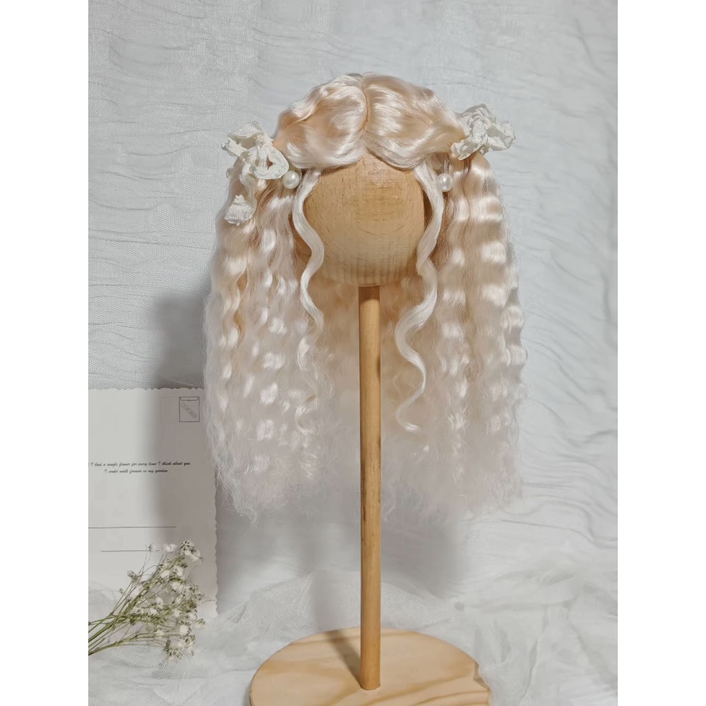 Blythe Doll Wig Gradient All-Match Modeling Doll Accessories Hard Head Shell Doll Wig