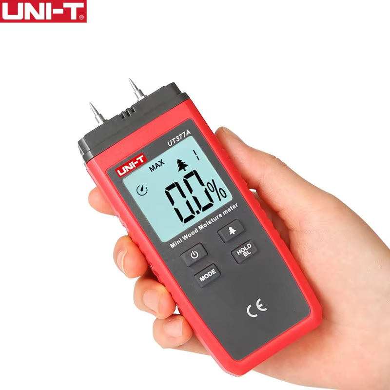 UNI-T Moisture Meter UT377A วัดความชื้นไม้ 0-80% แม่น±1% วัดไม้พื้น ไม้กระดาน กระดาษ