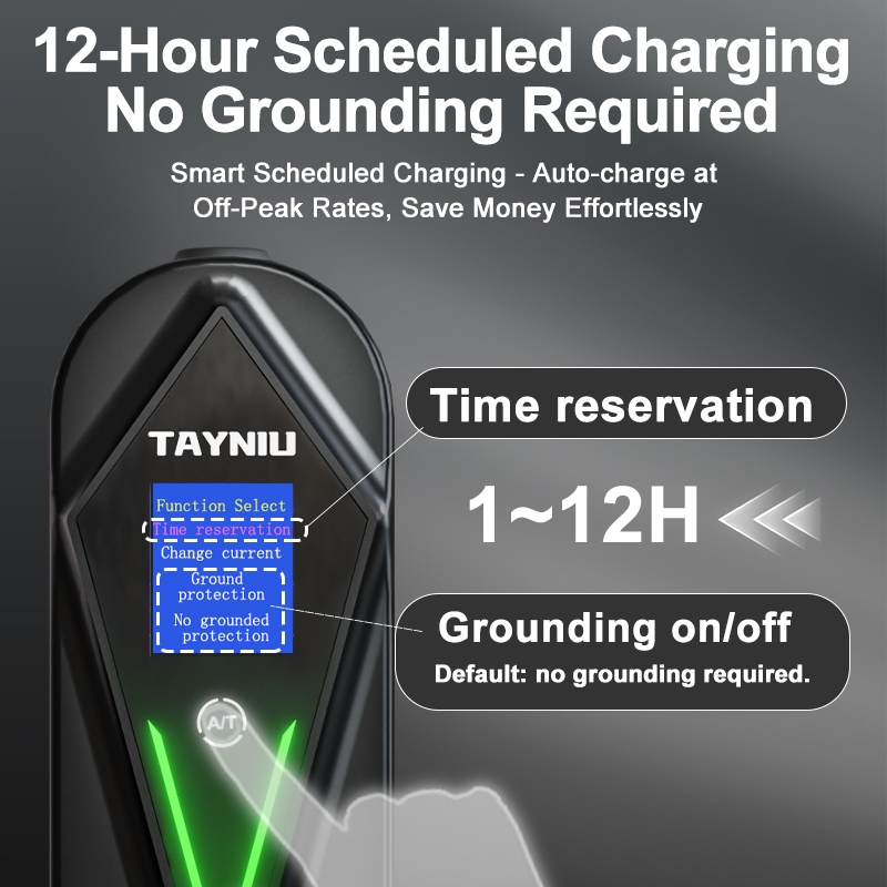 การจัดส่งท้องถิ่น!!TAYNIU เครื่องชาร์จ EV ขนาด 1.8 นิ้วจอแสดงผล Type2 16A 3.5kW 5 เมตรเข้ากันได้กับ BYD, Volvo, Neta, Tesla, BMW, Hyundai, Kia, MG - รูปที่ 3