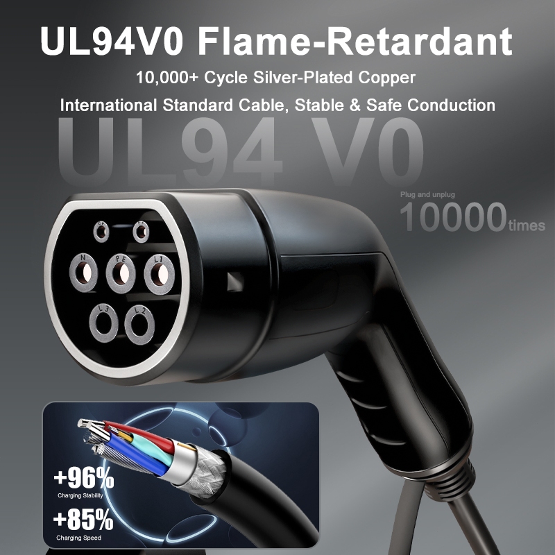 การจัดส่งท้องถิ่น!!TAYNIU เครื่องชาร์จ EV ขนาด 1.8 นิ้วจอแสดงผล Type2 16A 3.5kW 5 เมตรเข้ากันได้กับ BYD, Volvo, Neta, Tesla, BMW, Hyundai, Kia, MG - รูปที่ 4