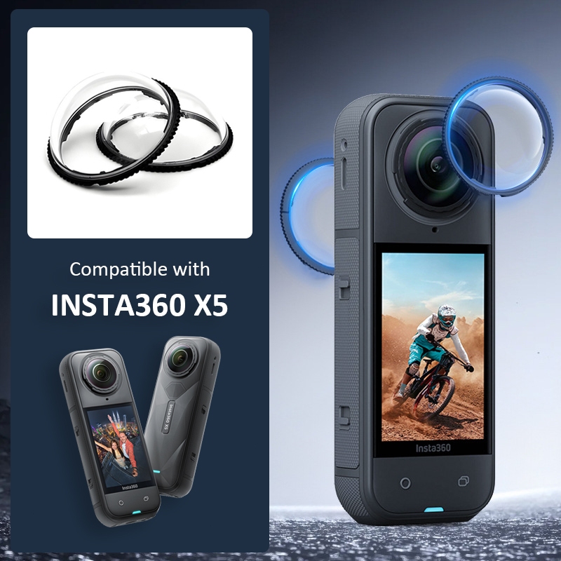 Insta360 X5 Lens Guard ตัวป้องกันเลนส์ ตัวป้องกันเลนส์กล้อง Insta360 X5 อุปกรณ์เสริม - (OEM)
