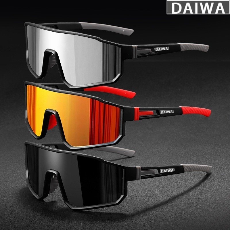 DAIWA แฟชั่นกลางแจ้งกีฬาขี่จักรยานแว่นตากันแดดสําหรับ Cool ผู้ชายผู้หญิงแว่นตา Runing กีฬาขับรถจักรยาน Shades UV400