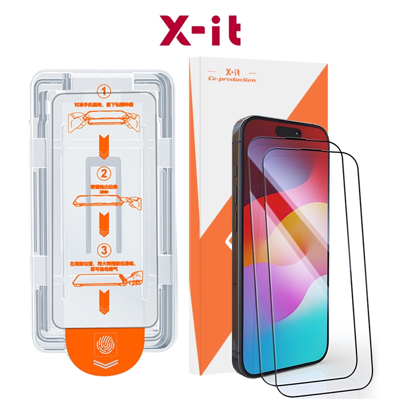 [X-IT] ฟิล์มปกป้องหน้าจอ  สําหรับ iPhone 15Pro Max 17 16 14 plus 13 12 11 16promax [10D ] ฟิล์มไอโฟน17ฟิล์มไอโฟน16promaxฟิล์มไอโฟน13