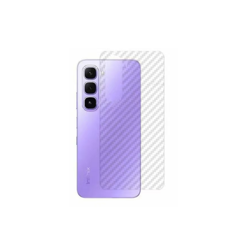 [สต๊อกพร้อม] สําหรับ Infinix Hot 60i Hot 60 5G Hot 60Pro Hot 50i ฟิล์มหลังคาร์บอนไฟเบอร์