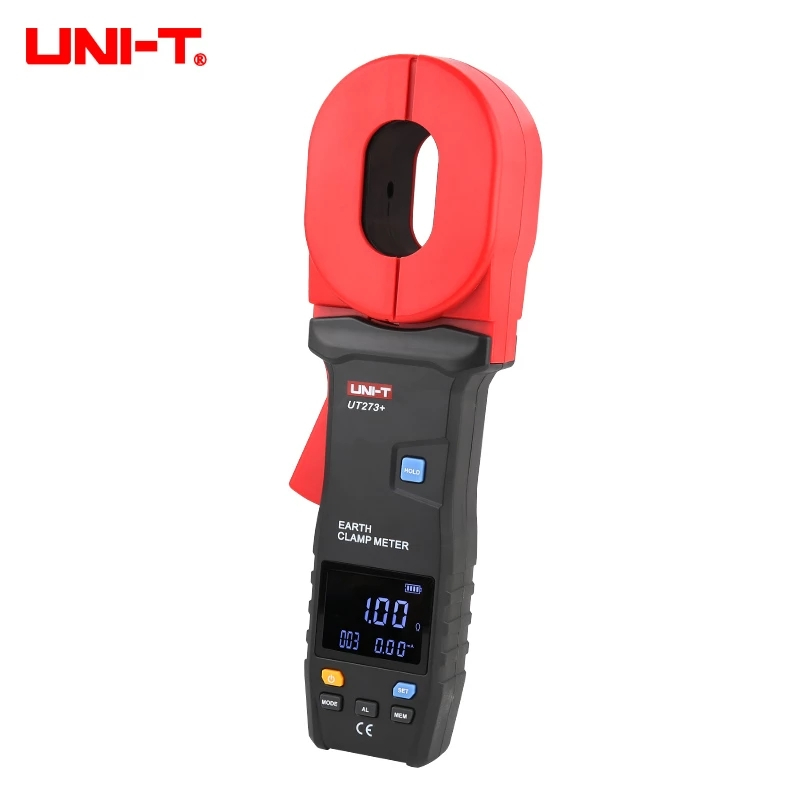 UNI-T เครื่องวัดความต้านทานสายดิน UT272+ UT273+ UT275+ Digital Clamp Earth Ground Tester Leakage Cur