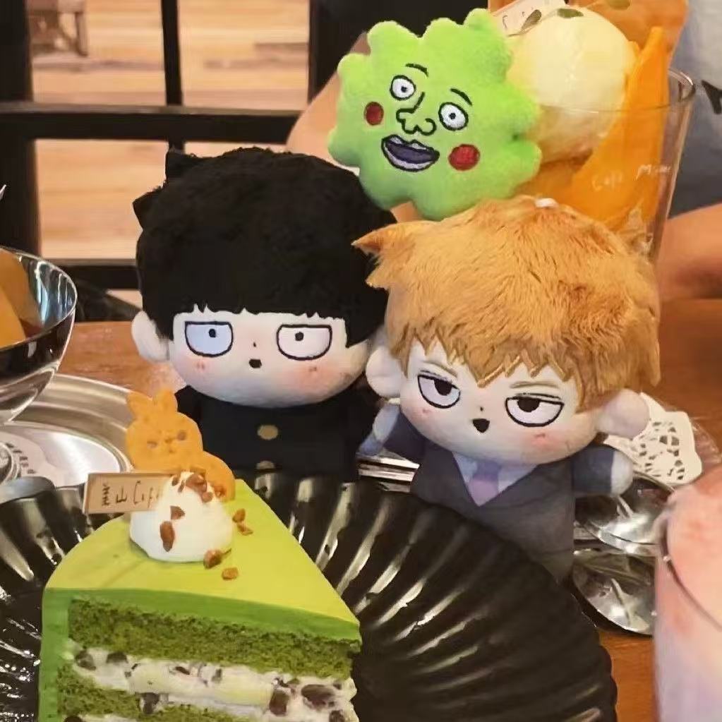 อะนิเมะ Mob Psycho 100 ตุ๊กตาตุ๊กตาน่ารัก Mob Reigen Arataka ตุ๊กตาของเล่นพวงกุญแจ Plushies สําหรับข