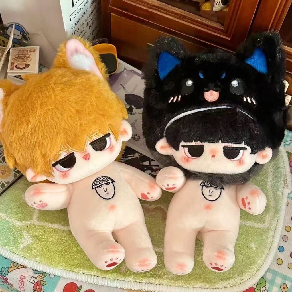 อะนิเมะ Mob Psycho 100 ตุ๊กตาผ้าฝ้ายตุ๊กตาน่ารัก Mob Reigen Arataka Dress Up ตุ๊กตาของเล่น Plushies 